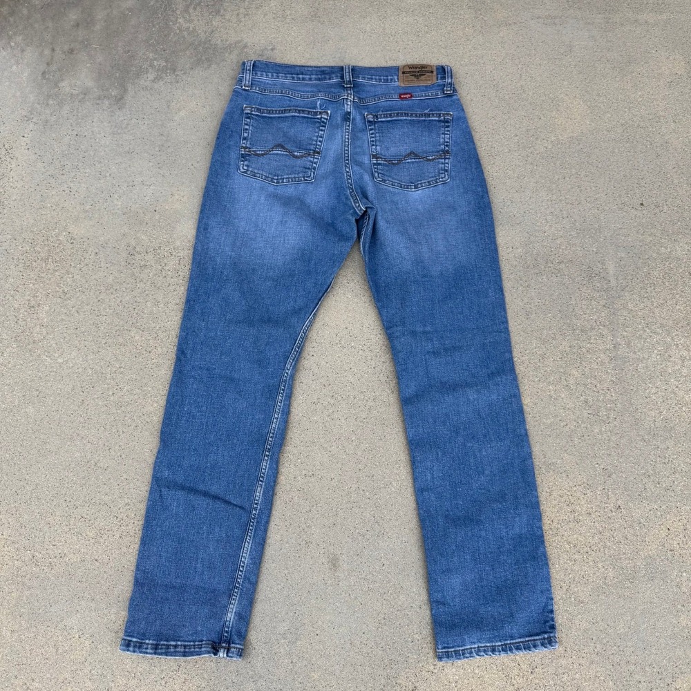 Wrangler Athletic Fit Men's Blue Denim Jeans‎ Size 31x30 - Picture 3 of 8